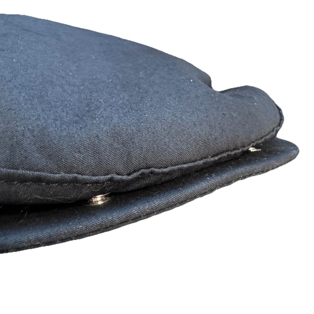 Vintage Stetson Black Hat Driver Sz XL  Cabbie Golf Flat Breathable Linen USA - Picture 4 of 9